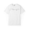 Line Art Hands T-Shirt — Minimalist Creation of Adam & God Tee