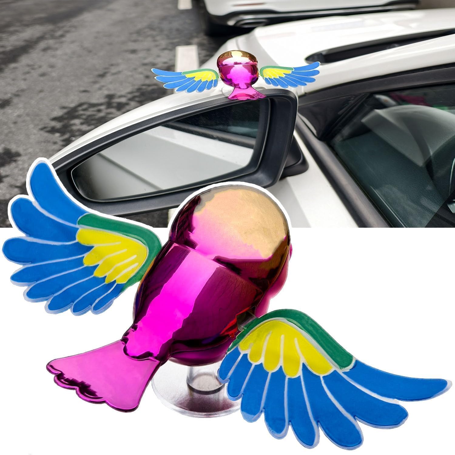 SkySwing™ Kinetic Flying Bird Car Ornament