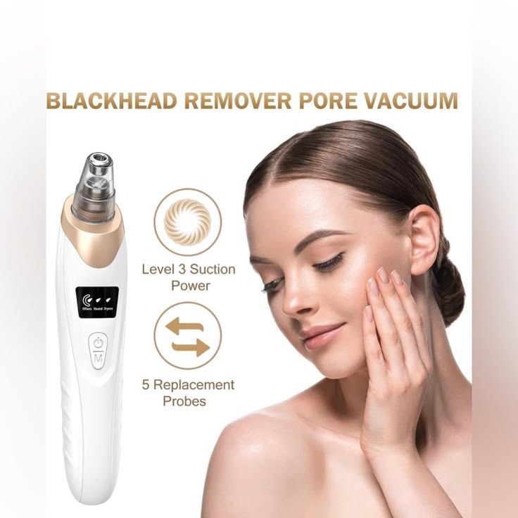 Derma Suction Vacuum Skin Cleanser | 4 in 1 Multi-function Blackhead Remover Tool | Remover Kit Skin Cleaner | Pimple Removal Tool | Ane Removal Tool