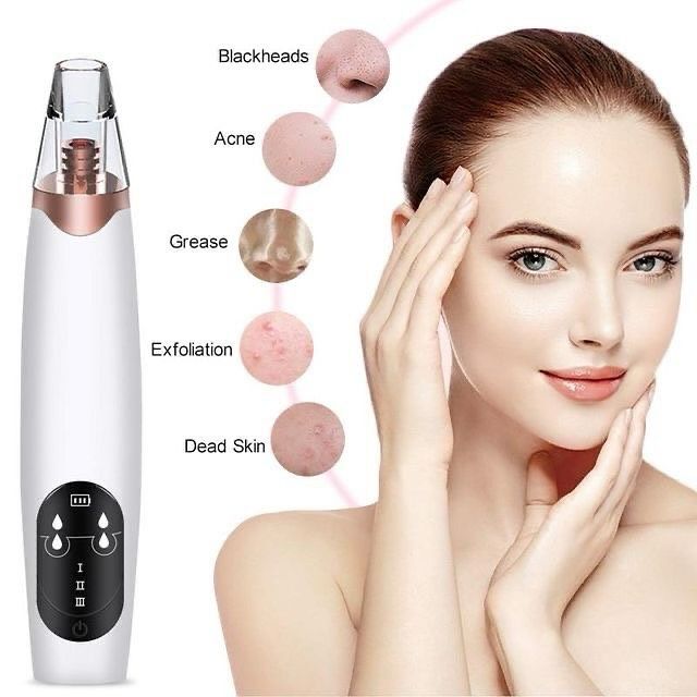 Derma Suction Vacuum Skin Cleanser | 4 in 1 Multi-function Blackhead Remover Tool | Remover Kit Skin Cleaner | Pimple Removal Tool | Ane Removal Tool