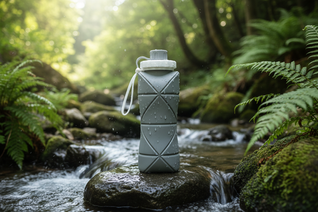 Premium Silicone Foldable Water Bottle