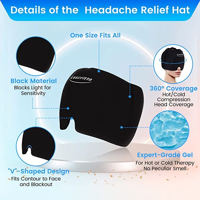 Ultra Premium Migraine Relief Cap – Cold Compression Therapy for Headache & Stress Relief