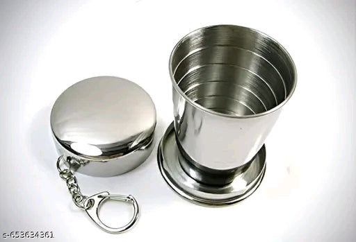 Stainless Steel Collapsible Travel Cup (or Folding Drinking Glass)