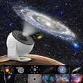 Dehis 4K HD Planetarium Galaxy Projector - 12-in-1 360° Rotating Starry Night Light, Aesthetic Space Decor & Unique Gift for Bedroom (White)
