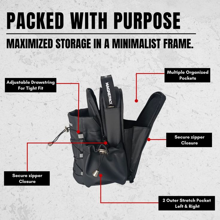 Luxury Magnetic Gym Bottle Holder Bag for Men & Women – Neoprene Fitness Storage Pouch with Strong Magnetic Grip for Gym, Running & Cycling Essentials