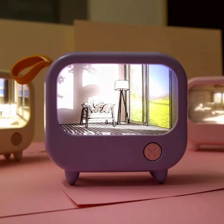LED TV Night Light Painting Decoration Lamp
