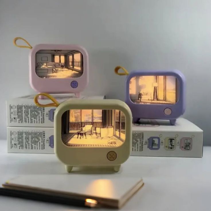 LED TV Night Light Painting Decoration Lamp