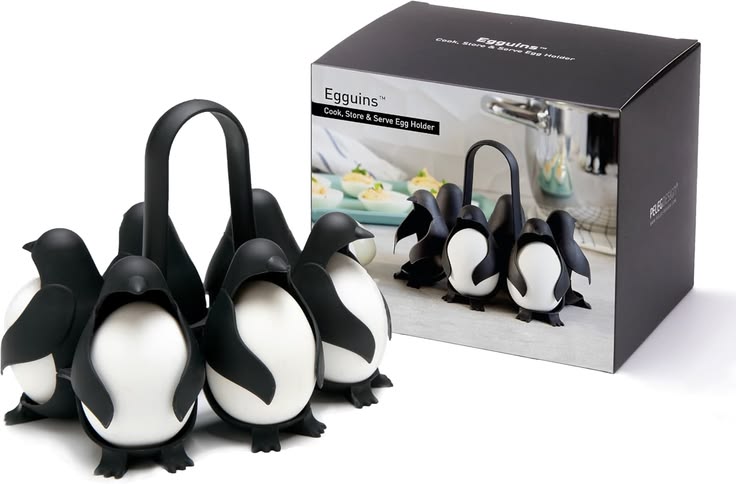 Silicone Penguin Egg Boiled Egg Stand  Cute & Functional Egg Holder for Serving Soft or Hard-Boiled Eggs